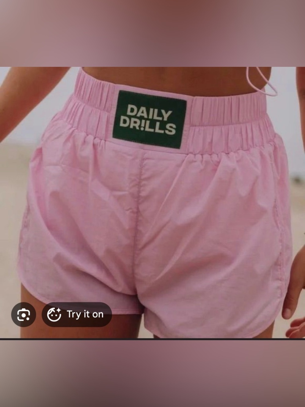 Daily Drills Bounce Shorts LadyBird Light Pink Women's Athletic size large - Picture 8 of 8